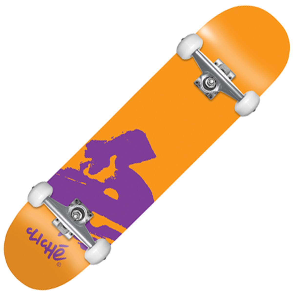 CLICHÉ “Europe” orange Pre-built complete skateboard 7.875 inches